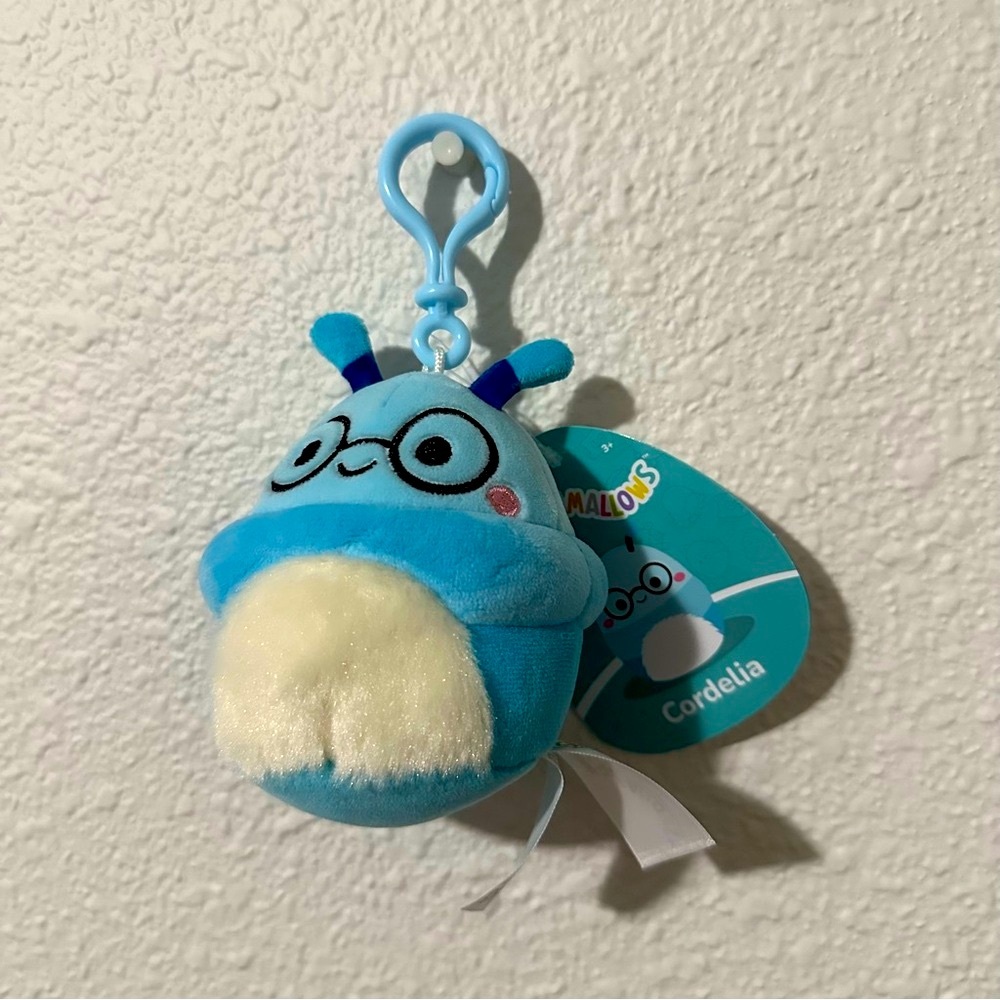 SQUISHMALLOWS Cordelia the Caterpillar clip-on 3.5in NWT